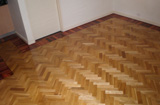 European Oak parquetry with a Jarrah border