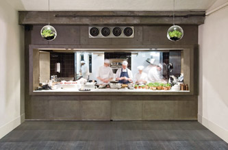 Jamie Oliver's Fifteen Restaurant - Black stain